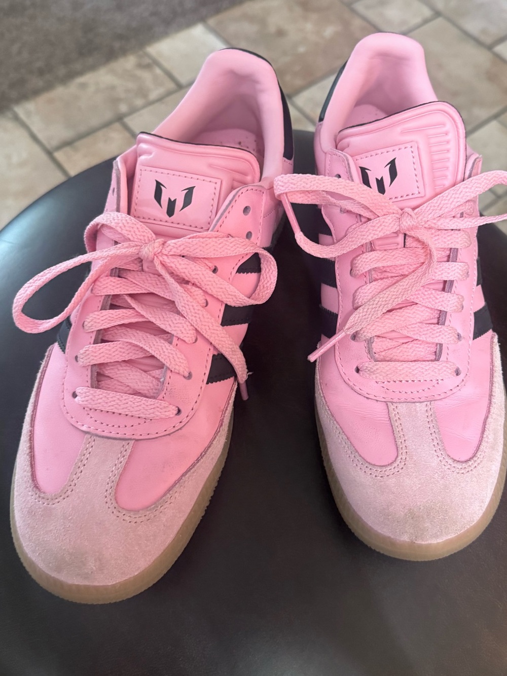PINK- Samba Messi Casual Sneakers from Finish Line